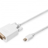 Fehér Mini DisplayPort–DVI‑D kábel, 2 m