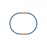 Piko A sínkészlet – alap ovális H0