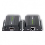HDMI extender Etherneten keresztül Cat5e/6/6a/7-ig 60 m-ig IR-vevővel, fekete