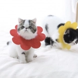 Puha posztoperatív védőgallér házi kedvenceknek, piros – L méret