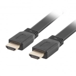 Lapos HDMI kábel 2.0 1,8 m fekete 4K 60 Hz tömör rézből