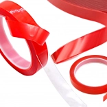 kétoldalas akril szerelőszalag, átlátszó, 6 mm × 3 m