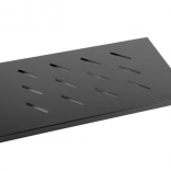 Polc rack szekrényhez 19'' 600mm 1U fekete