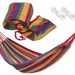 Kerti szövet függőágy tokkal, teherbírás 120 kg