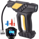 Vezeték nélküli hordozható kompresszor gumiabroncsok felfújásához