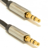 Sztereó audiokábel 3,5 mm jack – apa–apa 1,8 m