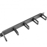 19" rack 1U kábelrendező, B típus, fekete