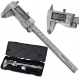 Rozsdamentes acél digitális tolómérő 150 mm, LCD kijelzővel