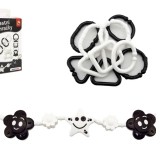 Kontrasztos babajáték szett – csörgők, rágóka és függő lánc babakocsira