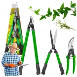 3 részes kerti ágvágó és sövénynyíró készlet tokokkal