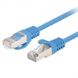 Patchcord Cat.6 FTP 1 m – 10 db-os készlet, kék