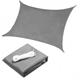 Téglalap alakú vízálló árnyékoló ponyva 2 × 3 m ModernHome – szürke