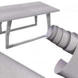 Öntapadós fólia szálcsiszolt fém hatású, szürke 1,52x30m