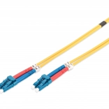 Optikai patchcord singlemode OS2 LC–LC duplex 5 m sárga
