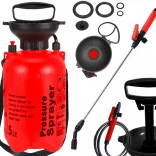 Nyomásos kerti permetező 5 l hosszú lándzsával és vállpánttal