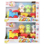 Szórakoztató vonat állatokkal elemmel