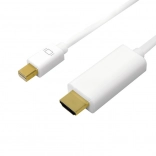Mini DisplayPort kábel HDMI 4K, 3m fehér
