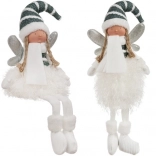 Ülő karácsonyi tündér csillogó szárnyakkal RUHHY 55 cm