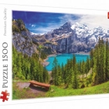 Puzzle Oeschinen-tó Alpok 1500 darab