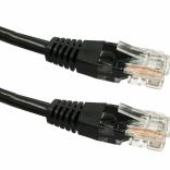 Patch kábel RJ45 UTP Cat 5e 3 m fekete