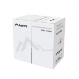 lanberg utp kábel cat 5e cu 305 m, tömör, kék, fluke tanúsítvánnyal