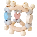 Hess motoros csörgő szív alakú rózsaszín-kék