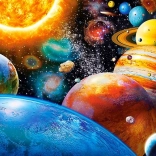 180 darabos Puzzle - Bolygók és holdjaik