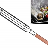 Zárható grillező kosár 49 cm tapadásmentes felülettel