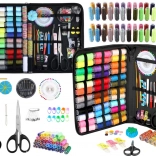 Nagy varrókészlet tokban, 228 darab