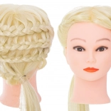 Fodrász gyakorló fej szőke hajjal