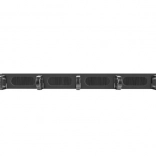 1U típusú B fekete kábelrendező 19" rackhez