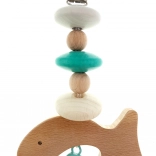 Babatős segítsége Lakkozott Türkiz Halacska