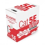 Kültéri adatkábel U/UTP Cat.5e, 100% réz, 305 m