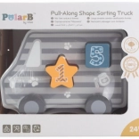 Fából készült húzható és formabedobó – teherautó