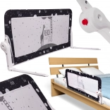 Fekete ágyvédő korlát 120 cm