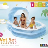 Felfújható családi medence tetővel