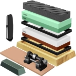 RUHHY vizes késélező – több szemcseméretű készlet bőrszíjjal