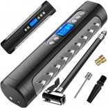 Akkumulátoros kompresszor kerékpárokhoz és autókhoz LCD kijelzővel