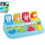 Felugró állatkás bedobó – interaktív játék gyerekeknek