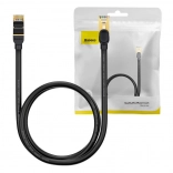 Baseus RJ45 Ethernet-kábel, 10 Gb/s, 1 m, fekete