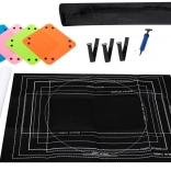 Filc kirakós alátét 500–2000 darabos puzzle-höz felfújható tubussal