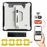 Webber robotikus ablaktisztító alkalmazással és tartállyal