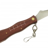 Összecsukható gombászkés ecsettel és tokban