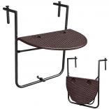 Összecsukható függő erkélyasztal barna ModernHome