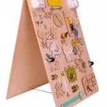 Kétoldalas fa érzékelő tábla Zoo