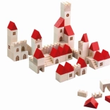 Fa építőkészlet kisváros