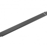 Fekete vaklemez 19'' szekrényhez 1U