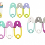 Csörgő biztosítótű formában – színek keveréke