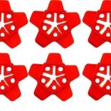 Piros csillag alakú távtartó kereszt csempéhez 100 darab