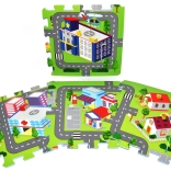 Puha habszivacs blokkok – város, 9 db (32 × 32 cm)